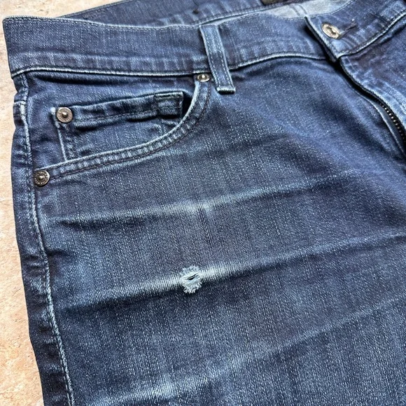 7 For All Mankind Men’s W32 Dark Blue Straight Jeans NWOT
